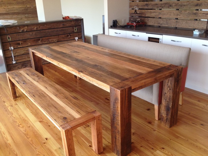 Furniture , 7 Top Recycled Wood Dining Tables : Reclaimed Wood Dining Table Plans