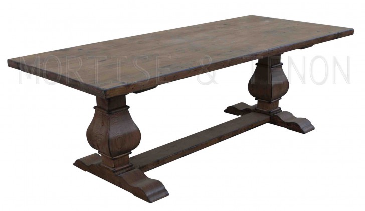 Furniture , 7 Unique Trestle Dining Tables With Reclaimed Wood : Reclaimed Wood