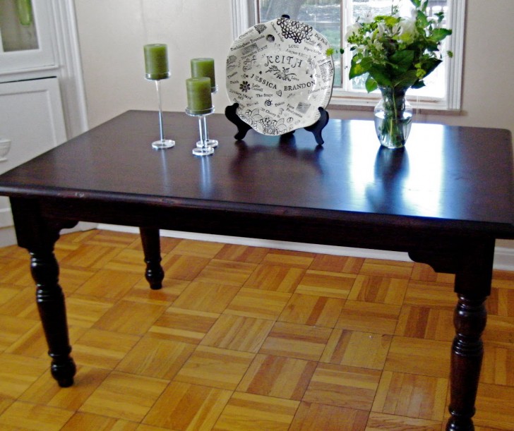 Furniture , 8 Gorgeous Refinishing Dining Table : Refinishing The Dining Room Table