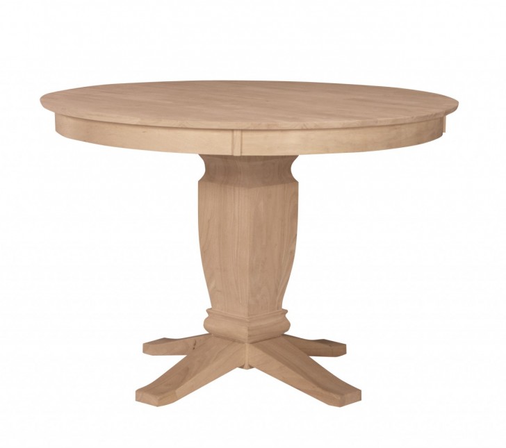 Furniture , 8 Fabulous Unfinished Round Dining Table : Round Pedestal Table