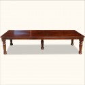 Rustic Large Solid Wood Rectangular Dining Table , 7 Charming Rustic Rectangular Dining Table In Furniture Category