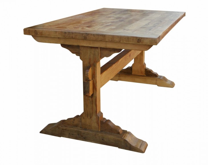 Furniture , 7 Lovely Trestle dining tables with reclaimed wood : Santa Barbara Trestle Dining Table