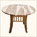 Sierra Unfinished Rustic Wood , 7 Stunning Unfinished Round Dining Table In Furniture Category