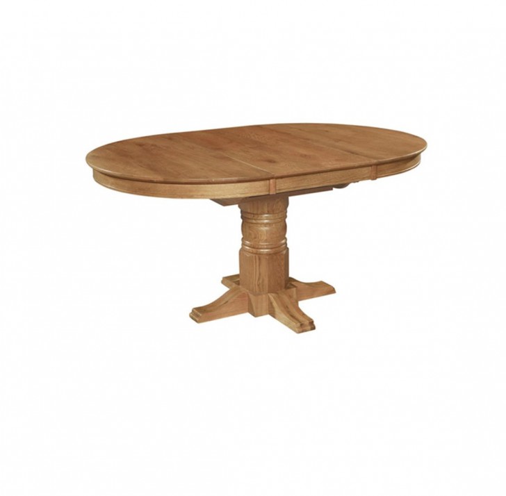 Furniture , 7 Fabulous Extending Pedestal Dining Table : Single Pedestal Extending Dining Table