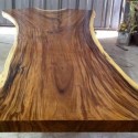 Furniture , 7 Nice Acacia wood dining table : Slab Acacia Wood Dining