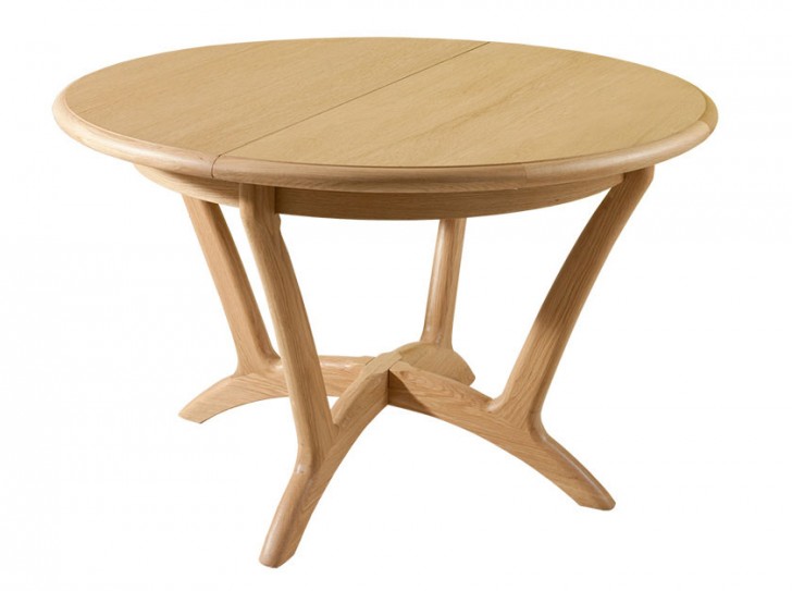 Furniture , 7 Lovely Round Dining Table Extendable : Stockholm Round Extending Dining Table