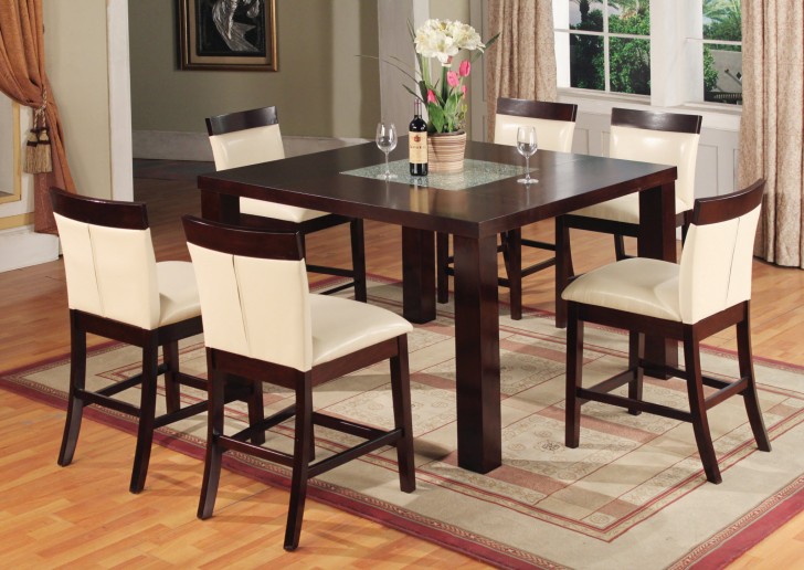 Dining Room , 8 Lovely Counter Height Dining Room Table Sets : The Cherry Counter Height Dining Room Set