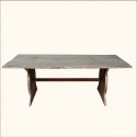 Trestle Dining Table , 8 Gorgeous Distressed Trestle Dining Table In Furniture Category