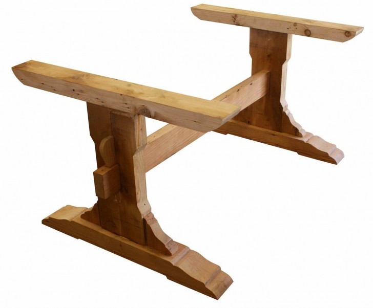 Furniture , 7 Lovely Trestle dining tables with reclaimed wood : Trestle Dining Table