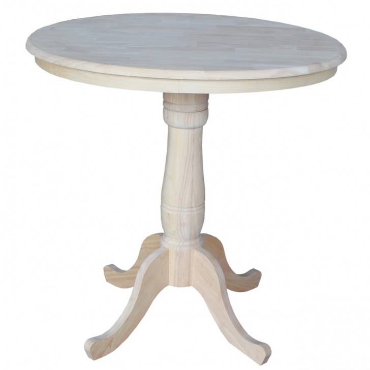 Furniture , 8 Fabulous Unfinished round dining table : Unfinished Round Pedestal Table