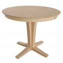 Unfinished Round Pedestal Table , 7 Stunning Unfinished Round Dining Table In Furniture Category