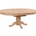 Unfinished Solid Top Round Pedestal Table , 8 Fabulous Unfinished Round Dining Table In Furniture Category