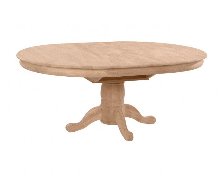 Furniture , 8 Fabulous Unfinished round dining table : Unfinished Solid Top Round Pedestal Table
