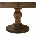 Westport Round Reclaimed Wood Extension Pedistal Table , 8 Best Reclaimed Wood Round Dining Tables In Furniture Category