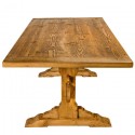Wood Trestle Dining Table , 8 Excellent Custom Reclaimed Wood Dining Table In Furniture Category