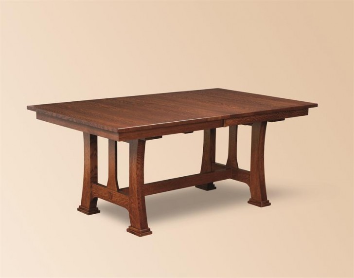 Furniture , 8 Gorgeous Trestle dining room tables : Amish Dining Room Tables