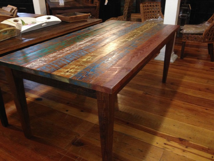 Furniture , 8 Excellent Custom reclaimed wood dining table :  Coffee Table