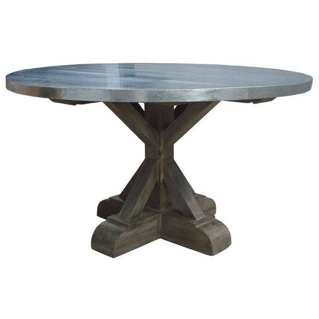 Furniture , 8 Excellent Zinc topped dining table :  Contemporary Dining Room Sets