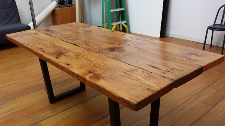 Furniture , 7 Stunning Reclaimed wood dining table san francisco :  Dining Table And Chairs