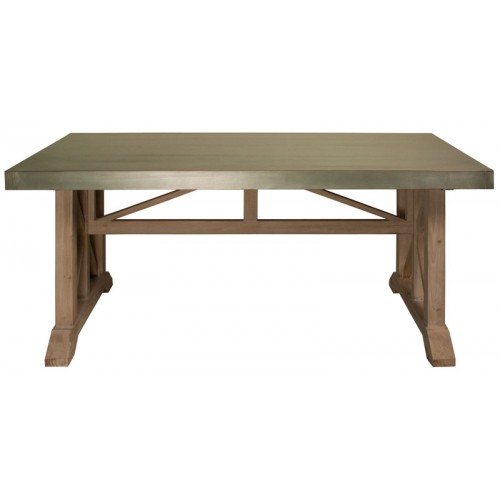 Furniture , 8 Excellent Zinc topped dining table :  Dining Table Sets
