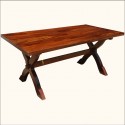 dining tables , 7 Charming Rustic Rectangular Dining Table In Furniture Category