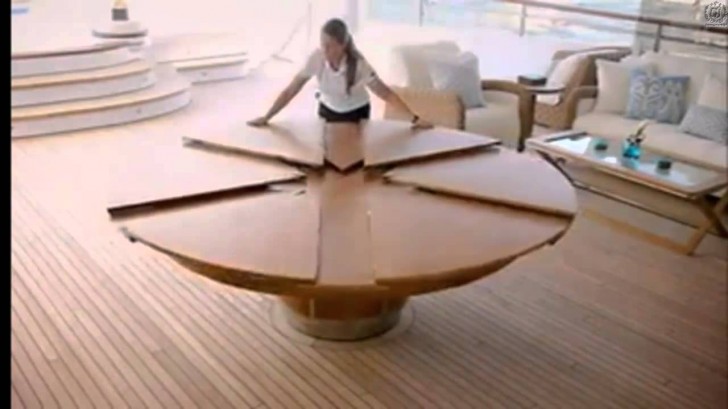 Furniture , 7 Awesome Round expandable dining tables :  Marble Dining Table