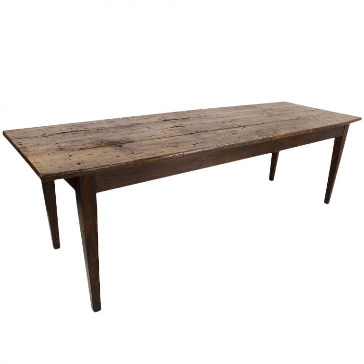 Furniture , 8 Good Poplar dining table : Poplar Distressed Farm Table