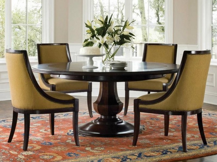 Furniture , 6 Charming Dining room tables with leafs : Round Dining Room Tables