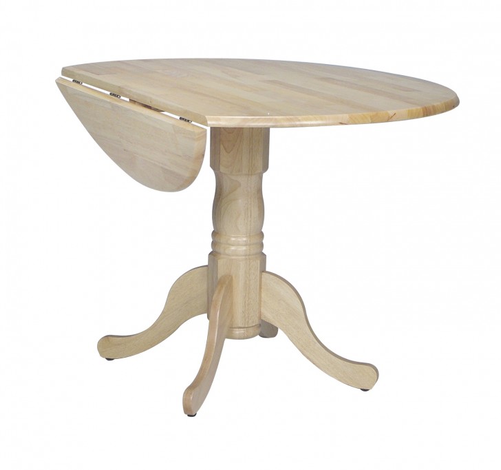 Furniture , 7 Gorgeous 48 inch Round Dining Table With Leaf : Round Drop Leaf Dining Table