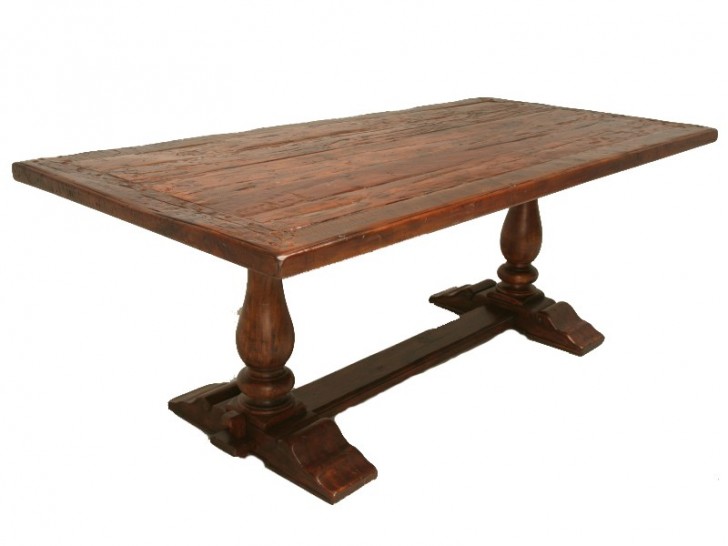 Furniture , 8 Awesome Rustic trestle dining table :  Rustic Dining Table