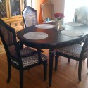 Furniture , 9 Stunning Refinish dining table :  solid wood dining table