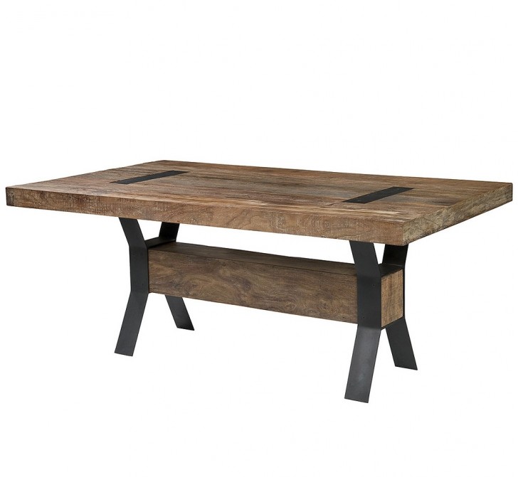 Furniture , 7 Gorgeous Salvaged Wood trestle dining table :  Teak Dining Table