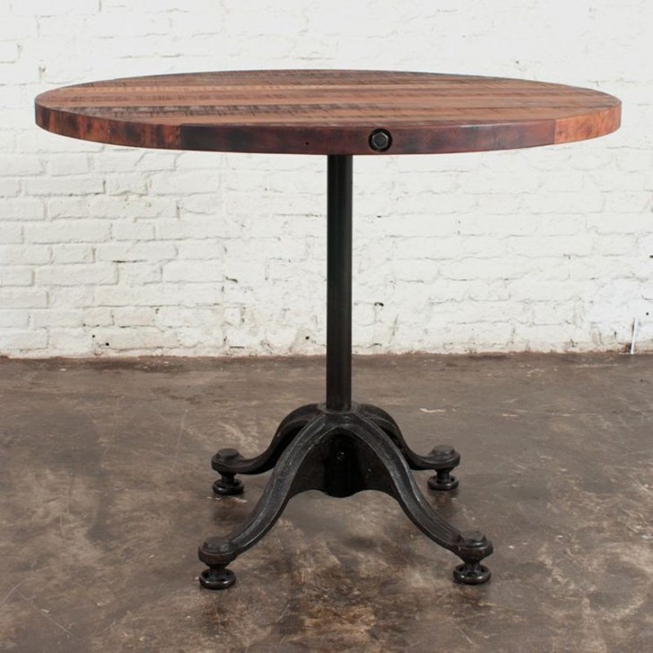 Furniture , 7 Awesome Reclaimed wood round dining tables :  Wood Dining Table