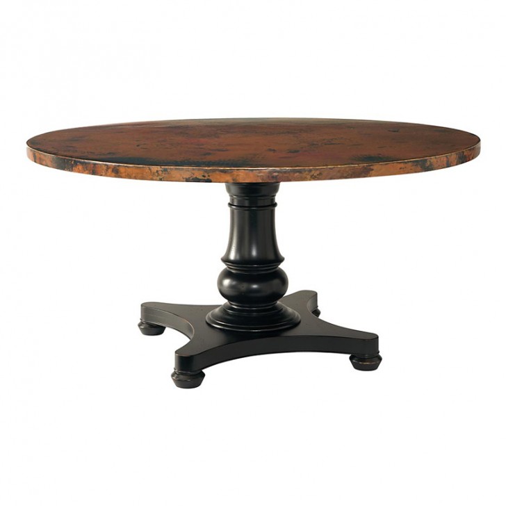 Furniture , 7 Good 54 Inch Round Dining Table : 54 inch Round Copper Dining Table