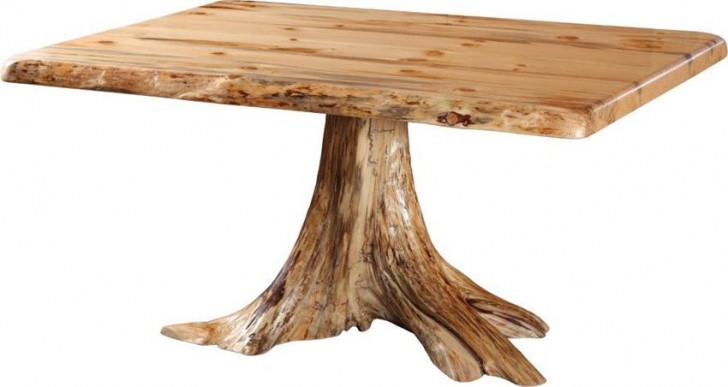Furniture , 7 Amazing Tree Stump Dining Table : Amish Dining Room Tables