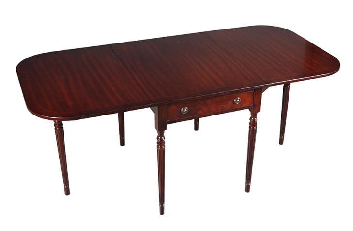 Furniture , 4 Awesome Antique Drop Leaf Dining Table : Antique Mahogany Drop Leaf Table