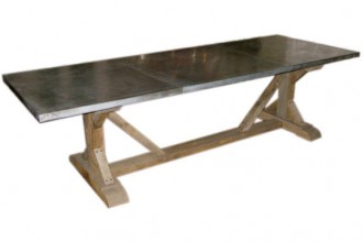 574x574px 8 Unique Zinc Topped Dining Table Picture in Furniture