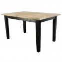 Black Reclaimed Pine Extension Dining Table , 7 Charming Reclaimed Pine Dining Table In Furniture Category