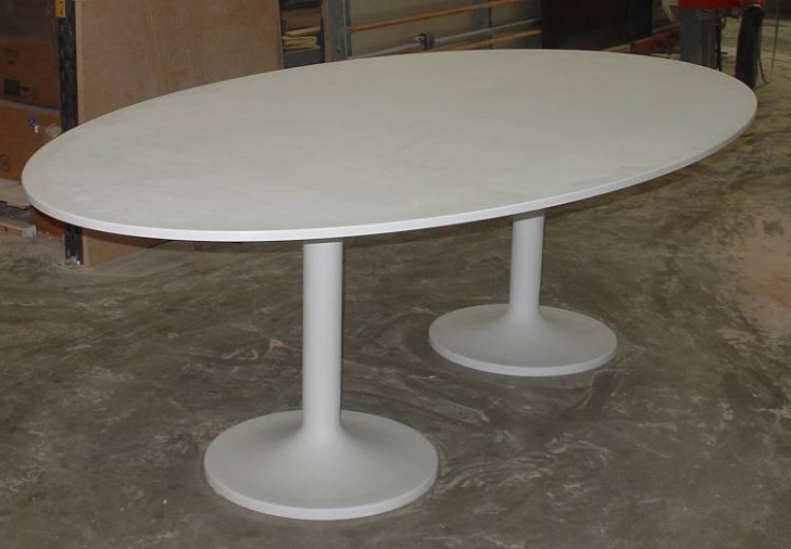 Furniture , 6 Top-Notch Corian Dining Table : Corian Glacier White Dining Table