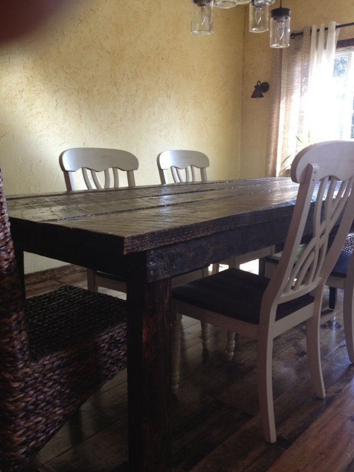 Dining Room , 6 Fabulous Diy Farmhouse Dining Table : DIY Farmhouse Dining Table
