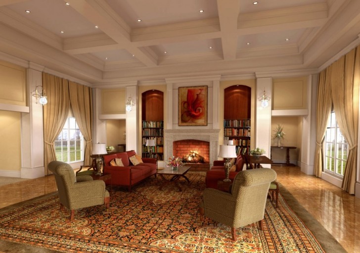 Living Room , 6 Lovely Interior design ideas for large living room : Design Ideas For Home