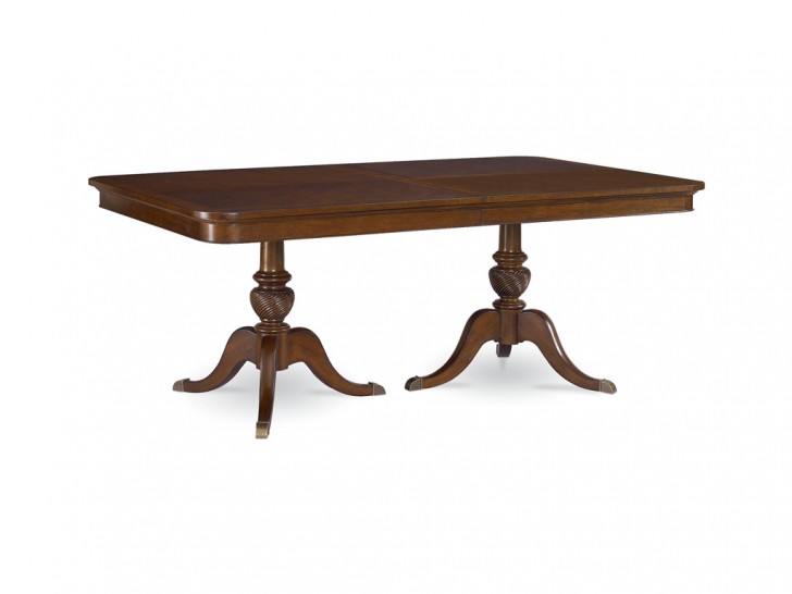 Furniture , 7 Ultimate Thomasville Dining Tables : Dining Room Double Pedestal Table