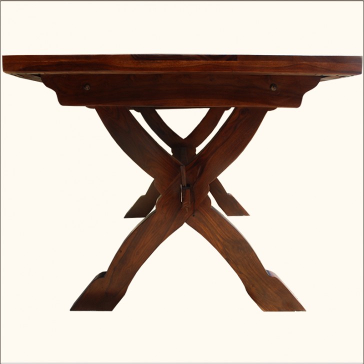 Furniture , 6 Popular Rustic Pedestal Dining Table : Dining Table