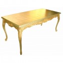 Dining table wooden baroque gold leaf , 7 Good Dining Table Leafs In Furniture Category