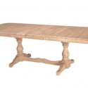 Double Butterfly Dining Table , 7 Stunning Unfinished Dining Tables In Furniture Category