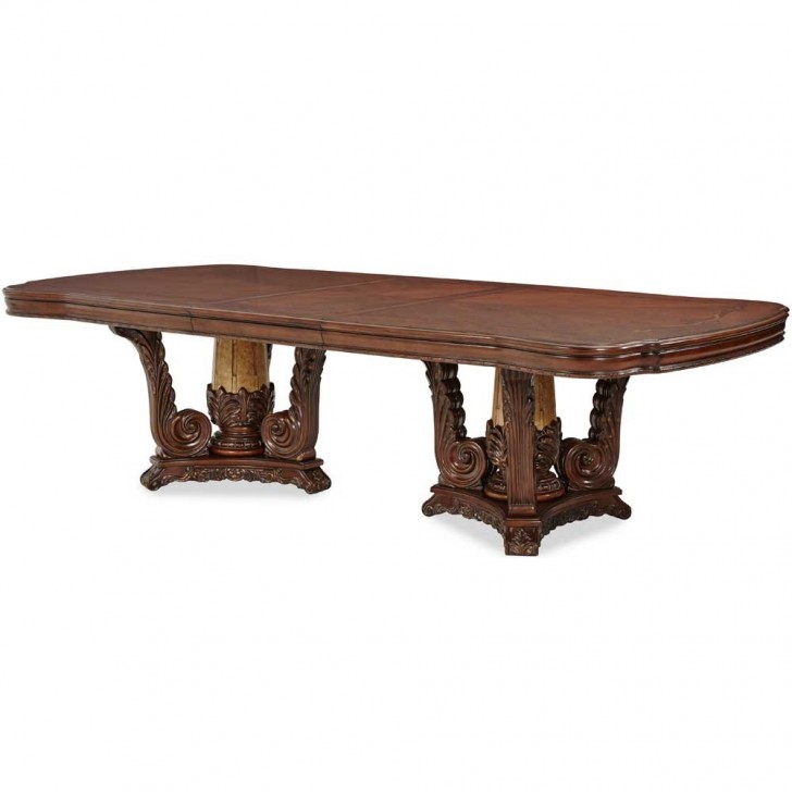 Furniture , 7 Hottest Double Pedestal Dining Room Table : Double Pedestal Dining Room