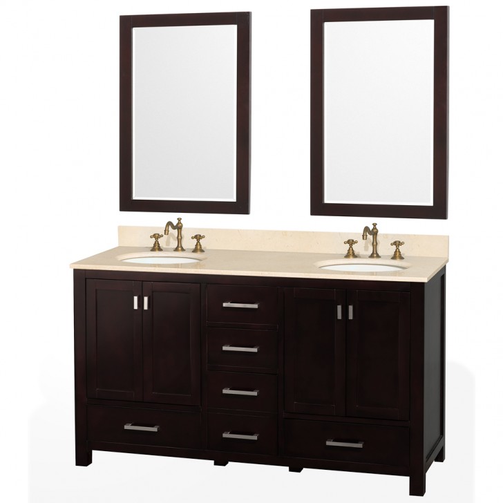Furniture , 7 Cool 60 inch double sink vanity : Double Vanity
