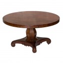 English Pedestal Dining Table , 6 Good Expandable Pedestal Dining Table In Furniture Category