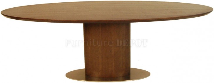 Furniture , 7 Popular Contemporary Dining Table Bases : Espresso Finish Modern Dining Table