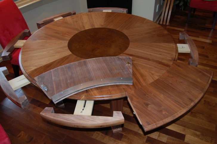 Furniture , 7 Ultimate Expanding Round Dining Table : Expandable Round Dining Table